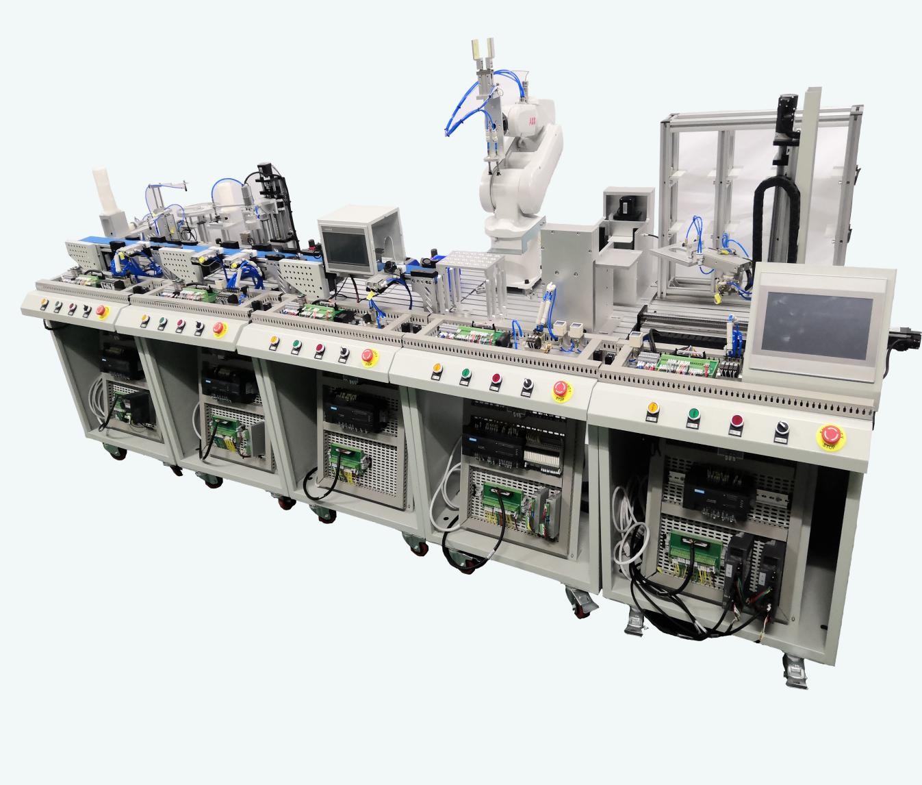 HYRX-GZ04工業(yè)機器人罐裝生產流水線實訓系統(tǒng)